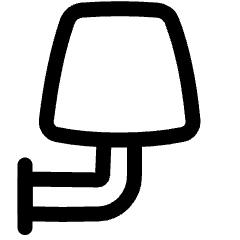 Lighting Wall Lamp Icon from Plump Line Set