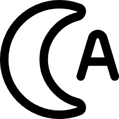 Night Bedtime Mode Auto Icon from Core Line Set