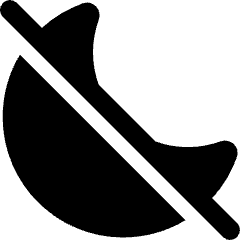 Night Bedtime Mode Off Icon from Plump Solid Set