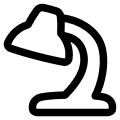 Table Lamp 1 Icon from Plump Line Set