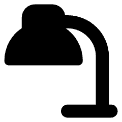 Table Lamp 1 Icon from Core Solid Set