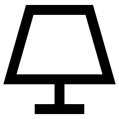 Table Lamp 2 Icon from Sharp Line Set