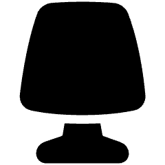 Table Lamp 2 Icon from Plump Solid Set