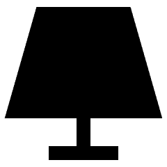 Table Lamp 2 Icon from Sharp Solid Set