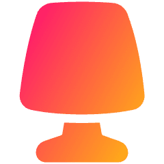 Table Lamp 2 Icon from Plump Gradient Set