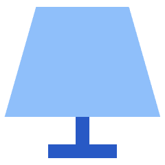 Table Lamp 2 Icon from Sharp Flat Set