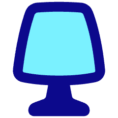 Table Lamp 2 Icon from Plump Pop Set