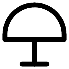 Table Lamp 3 Icon from Core Line Set