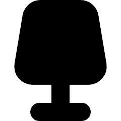 Table Lamp Icon from Micro Solid Set