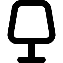 Table Lamp Icon from Micro Line Set