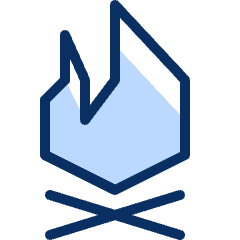 Campfire Icon from Cyber Duotone Set