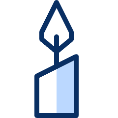 Candle 1 Icon from Cyber Duotone Set