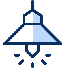 Lamp Hanging Icon from Cyber Duotone Set