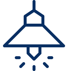 Lamp Hanging Icon from Cyber Line Set