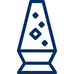 Lamp Lava Icon from Cyber Line Set