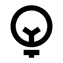 Clean line icon of a round bulb with a branching filament and rectangular base. Used for ideas, lighting, and energy.