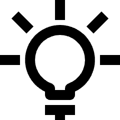 Light Bulb 3 Icon from Nova Solid Set