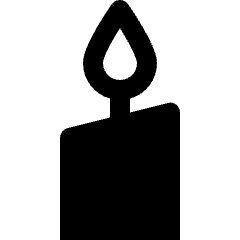 Light Candle Icon from Nova Solid Set