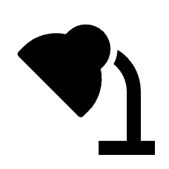 Light Study Lamp Icon from Nova Solid Set