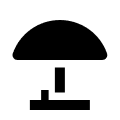 Light Table Lamp Icon from Nova Solid Set