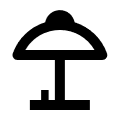 Light Table Lamp Icon from Nova Line Set