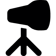 Photography Equipment Light 3 Icon from Ultimate Bold Set