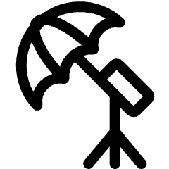 Photography Equipment Light Umbrella Icon from Ultimate Regular Set
