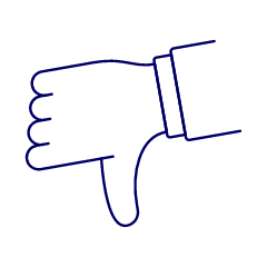 Dislike Hand 1 Illustration from UX Line Set