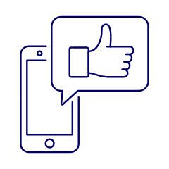 Phone Bubble Like 1 Illustration from UX Line Set