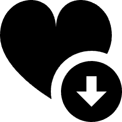 Favorite Heart Download Icon from Nova Solid Set