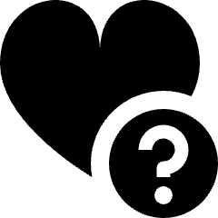 Favorite Heart Question Icon from Nova Solid Set