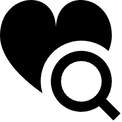Favorite Heart Search Icon from Nova Solid Set