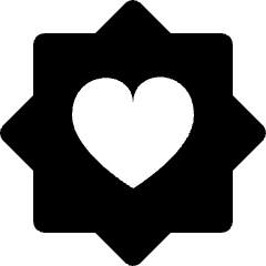 Heart Badge 2 Icon from Nova Solid Set