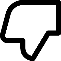 Thumbdown Icon from Nova Line Set