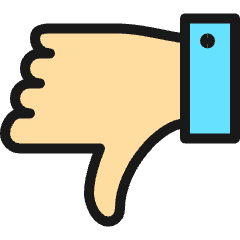 Dislike 1 Icon from Ultimate Colors Set