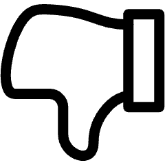 Dislike 1 Icon from Ultimate Regular Set