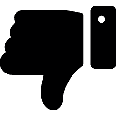 Dislike 1 Icon from Ultimate Bold Set