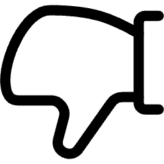 Dislike 2 Icon from Ultimate Regular Set