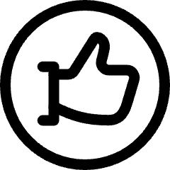 Like Circle Icon from Ultimate Regular Set