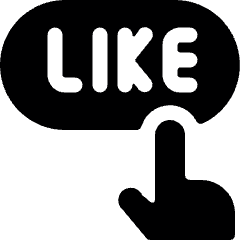 Like Click Icon from Ultimate Bold Set