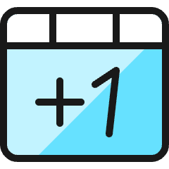 Like Plus One Icon from Ultimate Colors Set