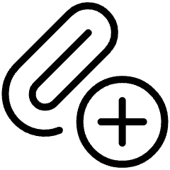 Attach Clipping Add Icon from Ultimate Light Set