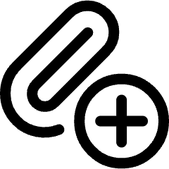 Attach Clipping Add Icon from Ultimate Regular Set