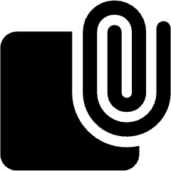 Attach Clipping Object Icon from Ultimate Bold Set