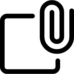 Attach Clipping Object Icon from Ultimate Regular Set