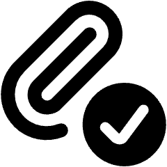 Attach Clipping Success Check Icon from Ultimate Bold Set