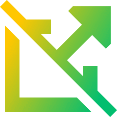 Block Link Icon from Sharp Gradient Set