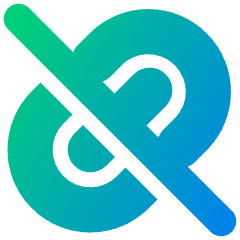 Broken Link 2 Icon from Plump Gradient Set