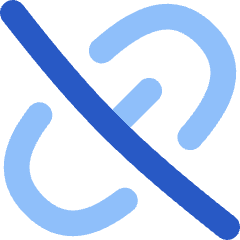 Broken Link 2 Icon from Flex Flat Set