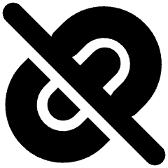 Broken Link 2 Icon from Plump Solid Set